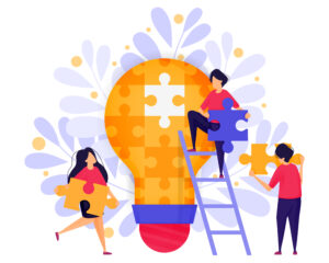 Team Work In Business.